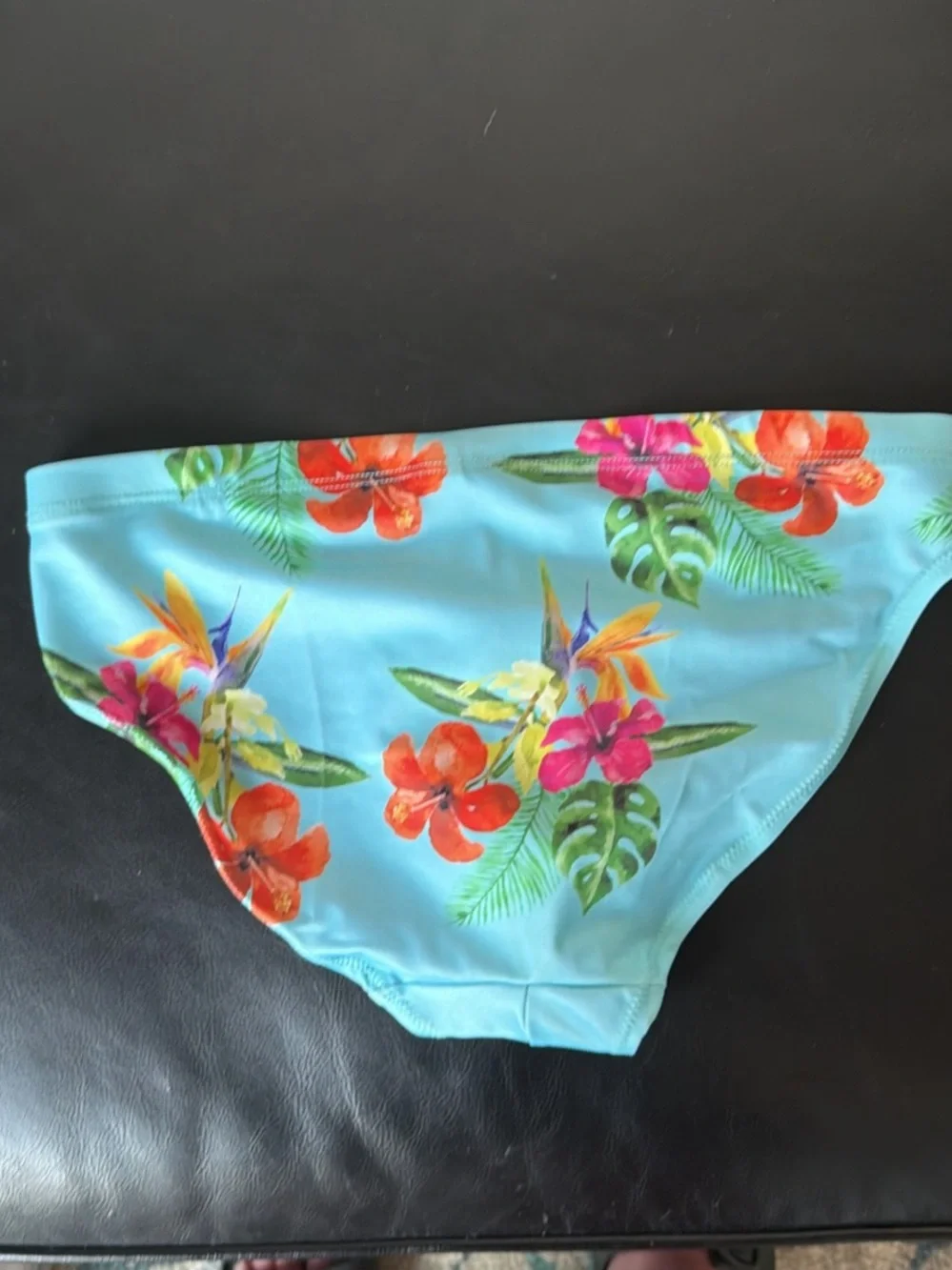 Mens Floral Print Speedo Swim Brief